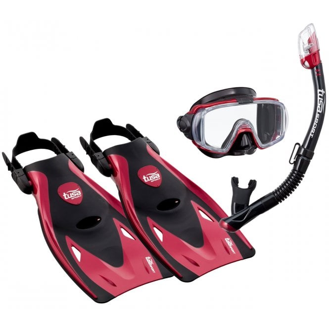 Visio Metalic Dry Snorkelling Set