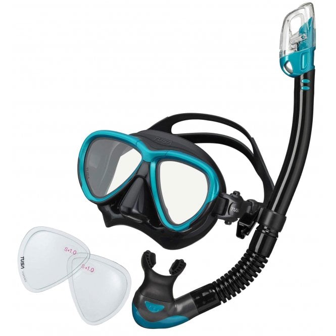 Intega Elite Snorkelling Set With Plus Corrective Lenses