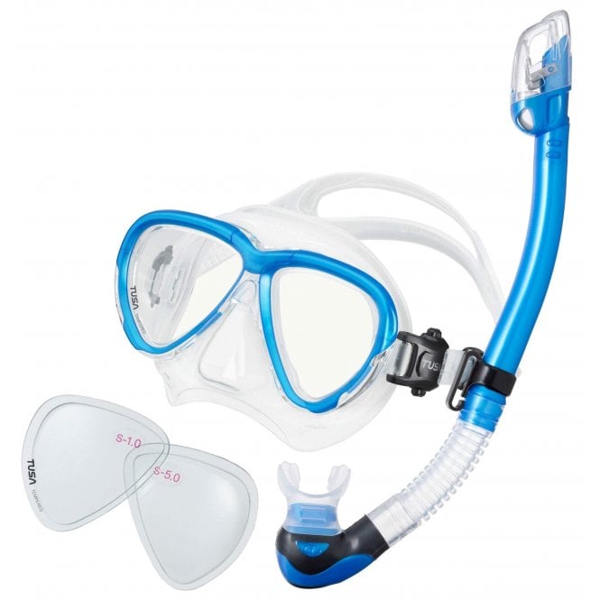 Intega Elite Snorkelling Set With Minus Corrective Lenses