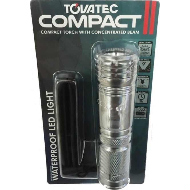 TOVATEC Compact II Torch from Denney Diving -Brand New Model 285 lumen