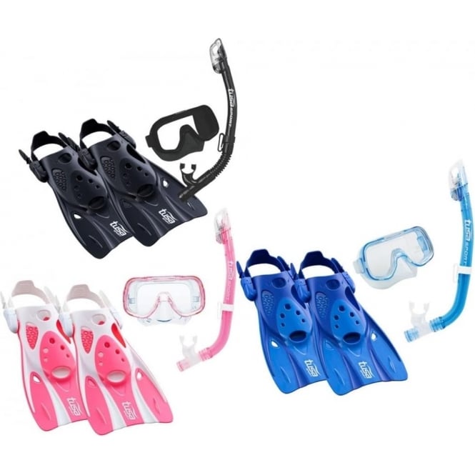 Premium Junior Snorkelling Set Black Euro 35-42