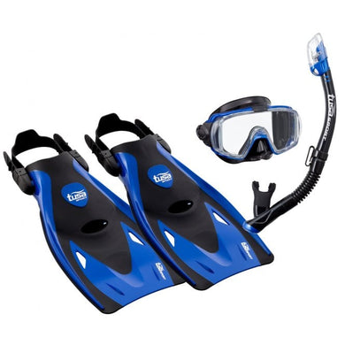 TUSA Visio Metalic Dry Snorkelling Set