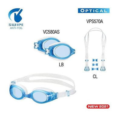 Swipe Optical Goggles with Minus Lenses Blue