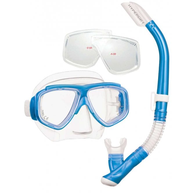 Splendive Snorkelling Set with Minus Corrective Lenses