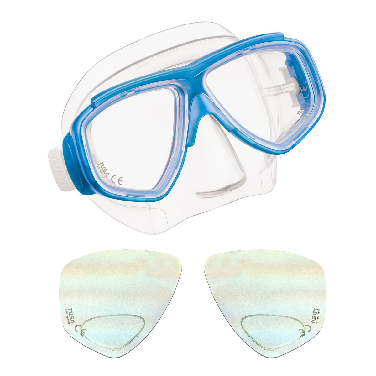 TUSA Splendive II Mask with Gauge Reader Corrective Lenses