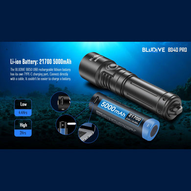 Bludive BD40 PRO 3000 Lumen Torch