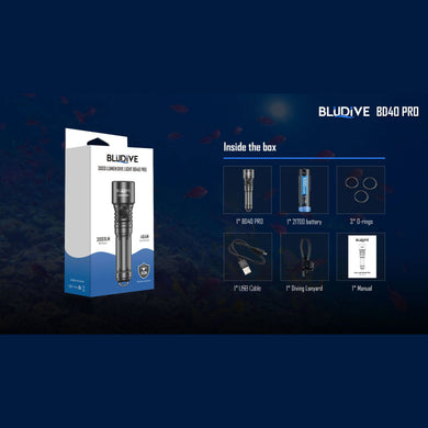 Bludive BD40 PRO 3000 Lumen Torch