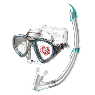 Seac Clear Antifog Plasma Treated Mask & Fast Snorkel Set