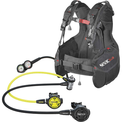 Seac Dive Club Regulator BCD and Gauge Package
