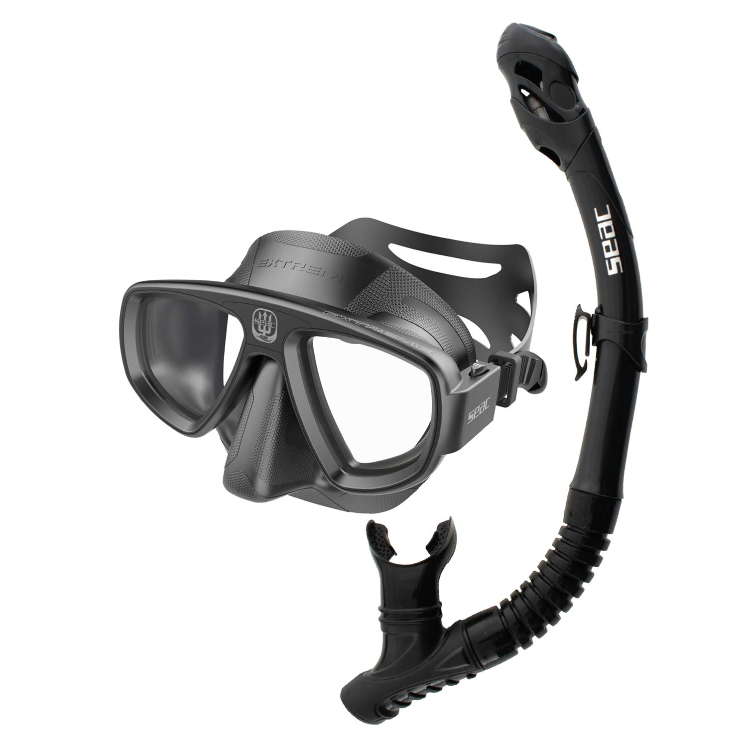 Seac Fast Dry, Snorkel voor Volwassenen met Droge Top en Aftapventiel